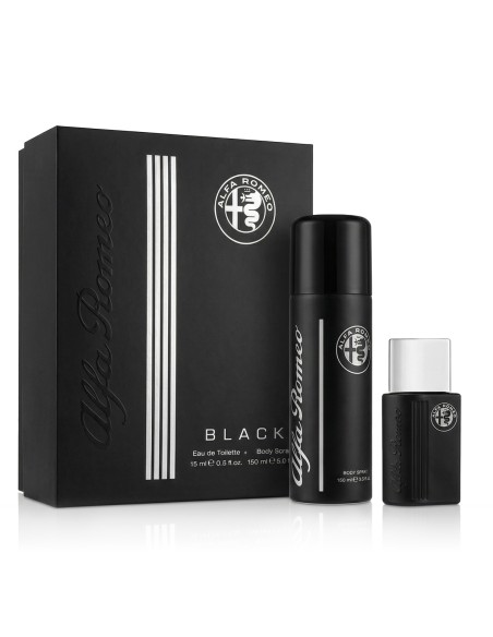 Alfa Romeo Black EDT 15 ml + Spray Lichaam 150 ml (man)