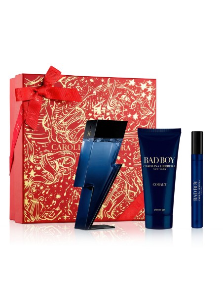 Carolina Herrera Bad Boy Cobalt EDP 100 ml + EDP MINI 10 ml + SG 100 ml (uomo)