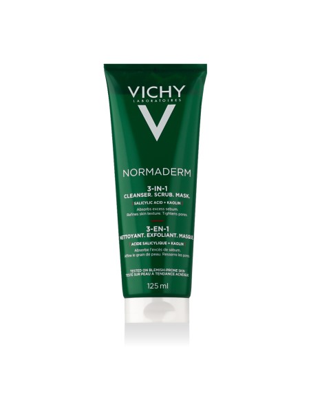 Vichy Normaderm Cleanser 3-In-1 Acne Treatment 125 ml
