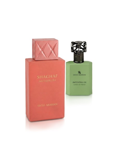 Swiss Arabian Shaghaf Nectar Blush Extrait de Parfum Patchouli 01 50 ml + EDP Shaghaf 75 ml (unisex)