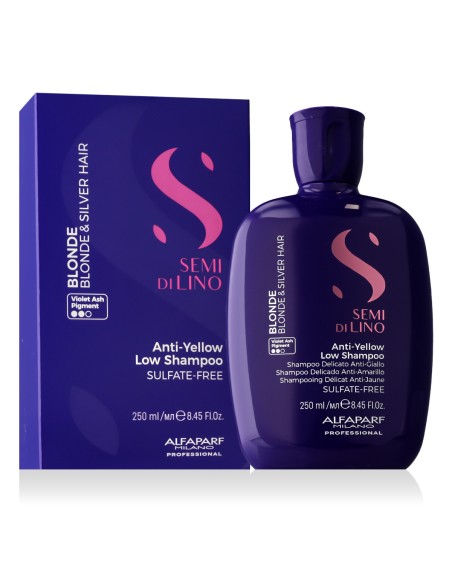 Alfaparf Milano Semi Di Lino Blonde Intense Anti-Yellow Low Shampoo 250 ml