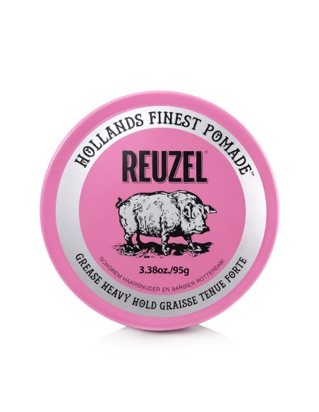 REUZEL Styling Pomade Grease à Maintien Fort Rose 95 g