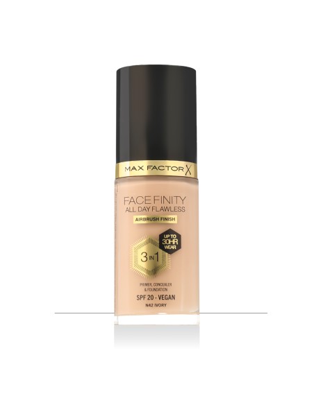 Max Factor Face Finity All Day Flawless 3in1 Fondotinta SPF 20 (N42 Ivory) 30 ml