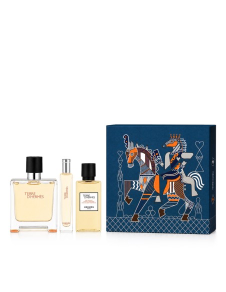 Hermès Terre D'Hermès Parfum 75 ml + Parfum 15 ml + SG Körper- und Haarpflege 40 ml M