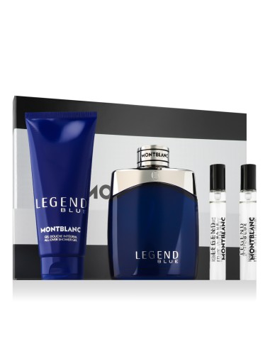 Montblanc Legend Blue EDP 100 ml + SG for Body & Hair 100 ml + EDP MINI 2 x 7,5 ml (man)