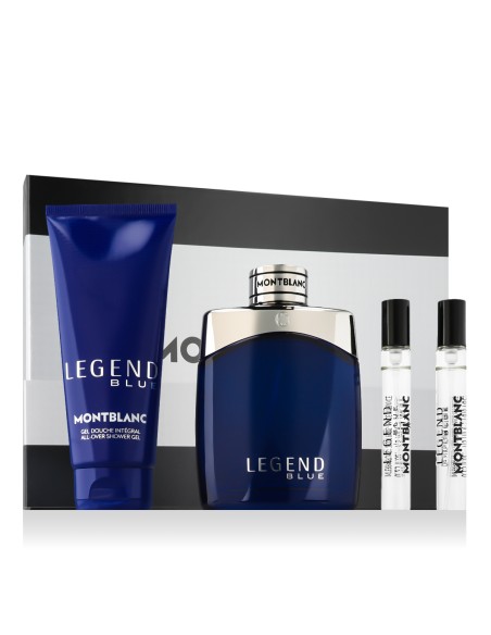 Montblanc Legend Blue EDP 100 ml + SG para cuerpo y cabello 100 ml + EDP MINI 2 x 7,5 ml (hombre)