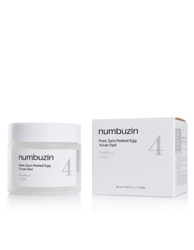 Numbuzin No.4 Pore Zero Peeled Egg Toner Pad 190 ml