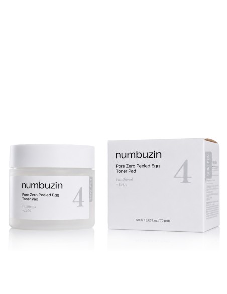 Numbuzin No.4 Pore Zero Peeled Egg Toner Pad 190 ml