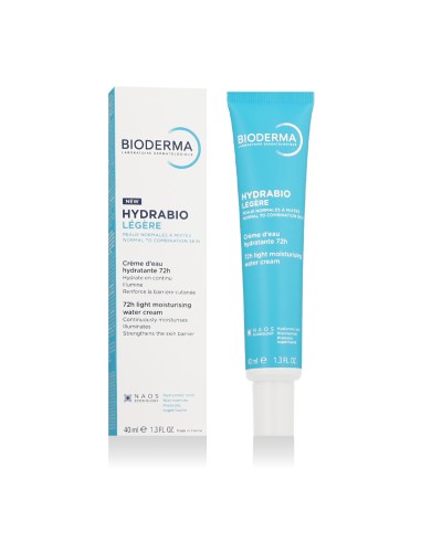 Bioderma Hydrabio Légère 72h Light Moisturising Water Cream 40 ml