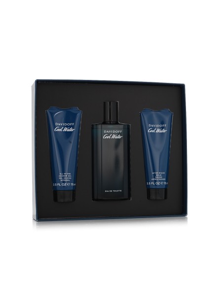 Davidoff Cool Water for Men EDT 125 ml + ASB 75 ml + SG 75 ml (heren)