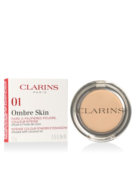 Clarins Ombre Skin Intense Colour Powder Eyeshadow (01 Matte Ivory) 1,5 g