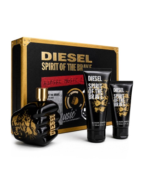 Diesel Spirit of the Brave EDT 125 ml + SG 100 ml + SG 50 ml (herren)