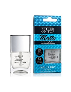 Nails Inc. Better On Top Matte Transforming Top Coat (Make Me Matte) 14 ml