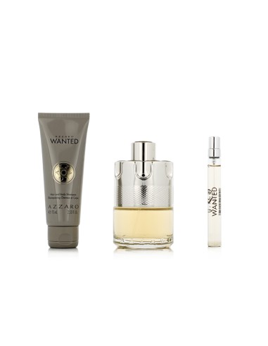Azzaro Wanted EDT 100 ml + EDT MINI 10 ml + SG for Body & Hair 75 ml (herren)