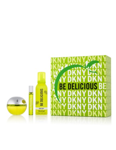 DKNY Donna Karan Be Delicious EDP 100 ml + EDP 15 ml + Shower Foam 150 ml (dames)