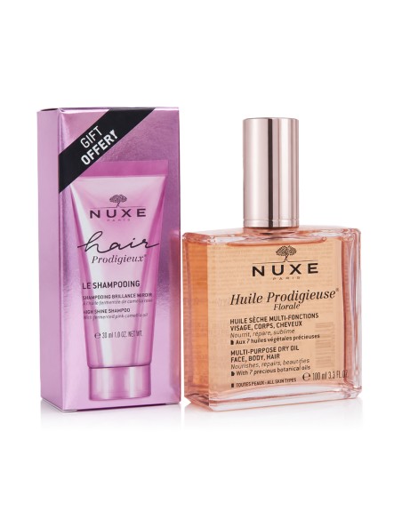 Nuxe Huile Prodigieuse Florale Dry Oil 100 ml + Hair Prodigieux Le Shampooing 30 ml