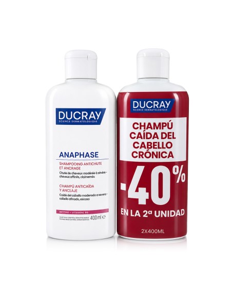 Ducray Anaphase Anti-Hair Loss & Anchorage Shampoo 2 x 400 ml