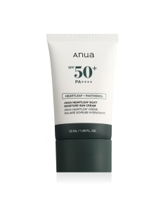 Anua - Heartleaf Silky Moisture Sun Cream SPF50+/PA++++ - Moisturizing Face Cream with Filter - 50m 2