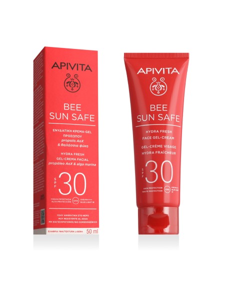 Apivita Bee Sun Safe Hydra Fresh Face Gel - Cream SPF 30 50 ml