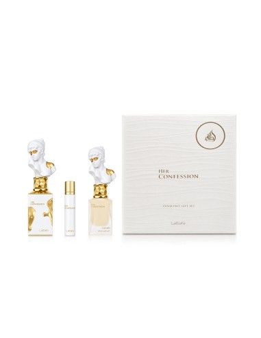Lattafa Her Confession EDP 100 ml + EDP MINI 12 ml + Hair Mist 50 ml (femme)