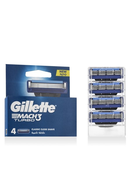Gillette Mach3 Turbo náhradní břit 4 ks