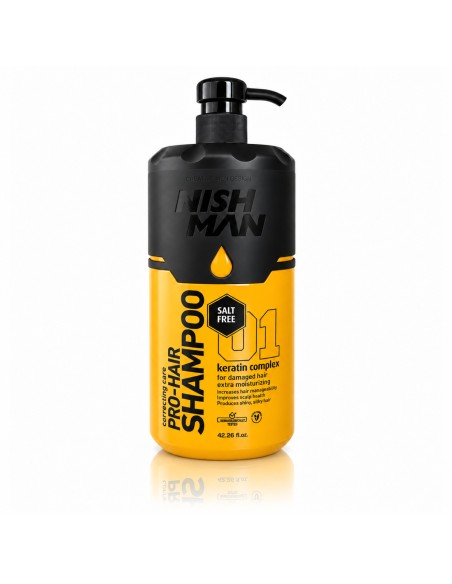 NISH MAN Pro-Hair Keratin Complex Shampoo 01 1250 ml