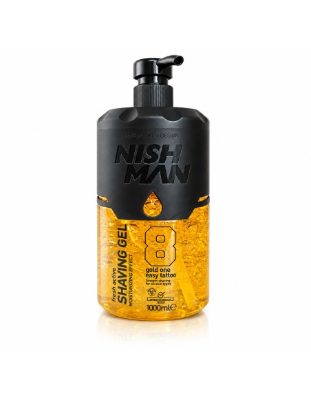 NISH MAN Shaving Gel Gold One 8 1000 ml